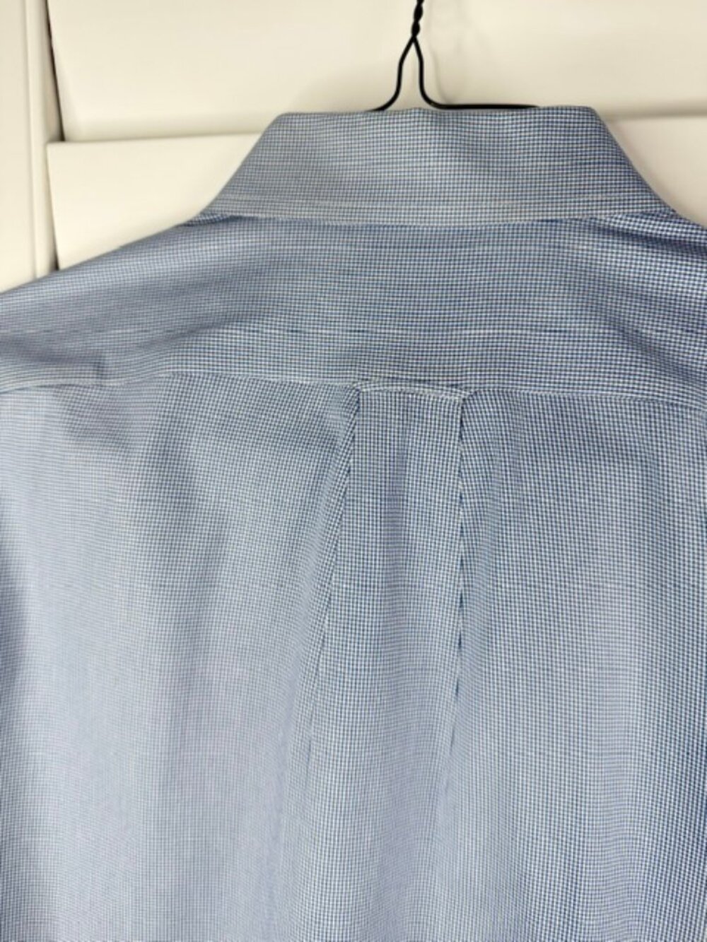 2 Roundtree & Yorke Pinpoint Cotton Micro-Check Dress Shirts - Size 15.5/33 - Picture 7 of 13